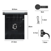 Car Mounted Garbage Bag  Folding Hanging Cleaning Organiser(Titanium Grey)
