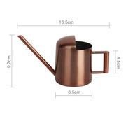 300ML Stainless Steel Watering Can with Long Spout(Bronze)