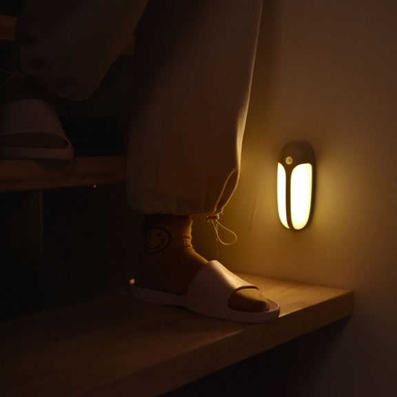 USB Rechargeable Firefly Smart Body Sensor LED Light(Natural Light)