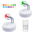 C1556 Single Head 2 Lights Wireless RGB Remote Control Cabinet Ambient Spotlight - Novelty Lighting by PMC TechLife | Online Shopping South Africa | PMC TechLife | Buy Now Pay Later Mobicred