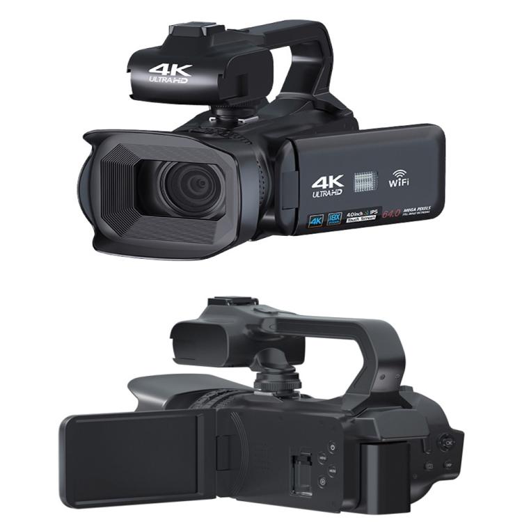 64MP 18X Zoom 4-Inch Touch Screen Handheld Digital Video Camera(16G)