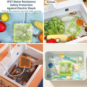 QX03 Home Two Bin Meat And Vegetable Cleaning Machine, US Plug(Neutral Machine)