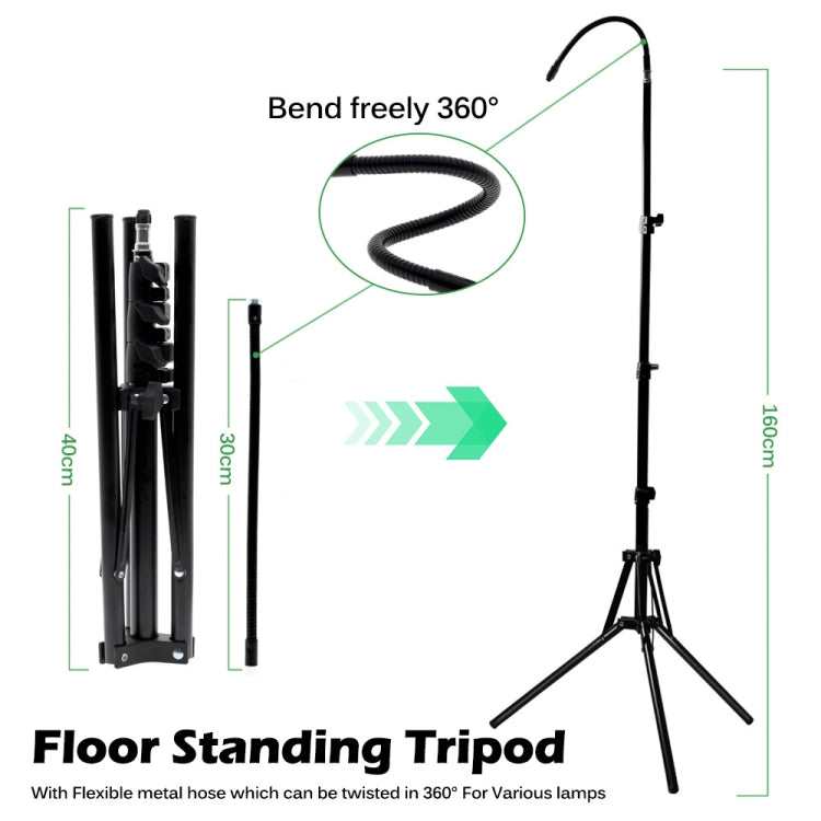1.6m Live Photography Light Stand Thickened Anti-folding Tripod With 30cm Hose