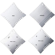 4 PCS/ Set Guitar With Teeth Ruler Guitar Repair Measuring Ruler Tools
