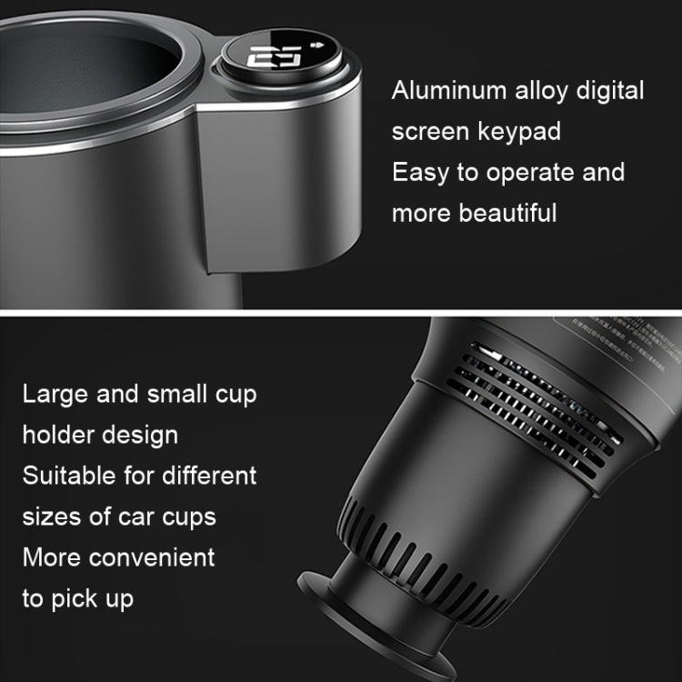 Car Digital Display Fast Cooling and Heating Cup, Style: Generation 1 Black