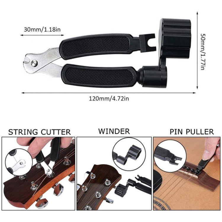 28 PCS / Set Folk Wood Bass Guitar Tuning Clip Tuner Instrument Set