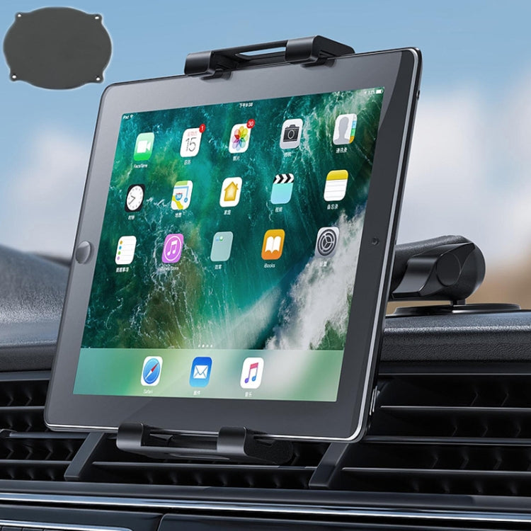 Multifunctional Car Dashboard Suction Cup Phone Clip Folding Holder, Model:  KS06+Ordinary Tray