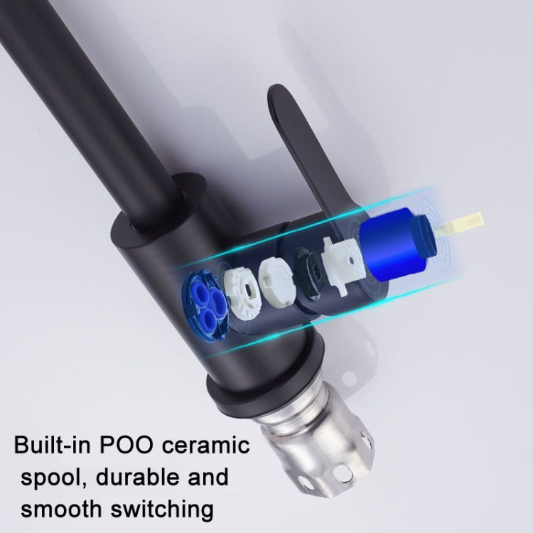 Kitchen Pull-out Faucet Stainless Steel Sink Telescopic Universal Faucet,Spec: CLY002 Wire Drawing