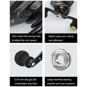 High Speed Long-throw Outdoor Fishing Anti-explosive Line Fishing Reels, Specification: AK2000 Left