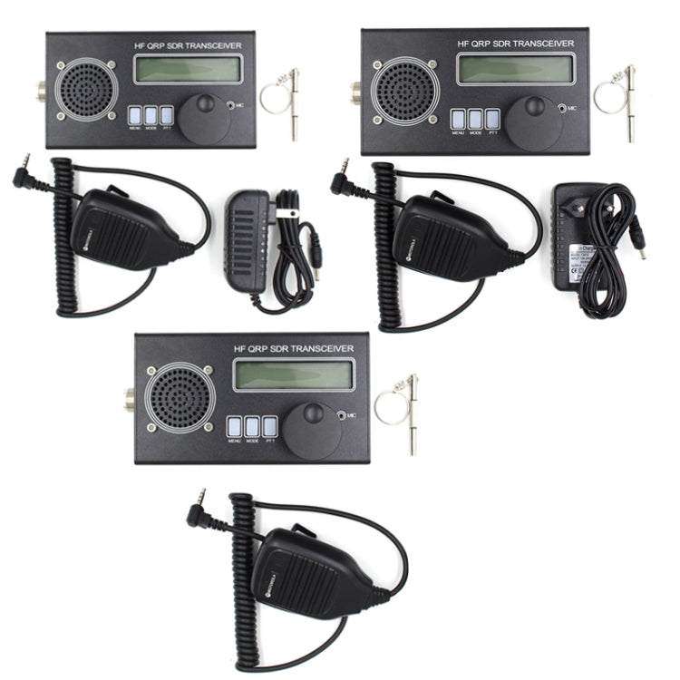 Mini 8 Band SSB/CW QRP Transceiver For Ham Radio, Style: Host + Hand Mi  + US