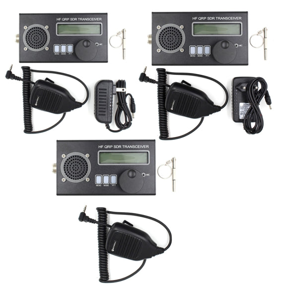 Mini 8 Band SSB/CW QRP Transceiver For Ham Radio, Style: Host + Hand Mi + EU