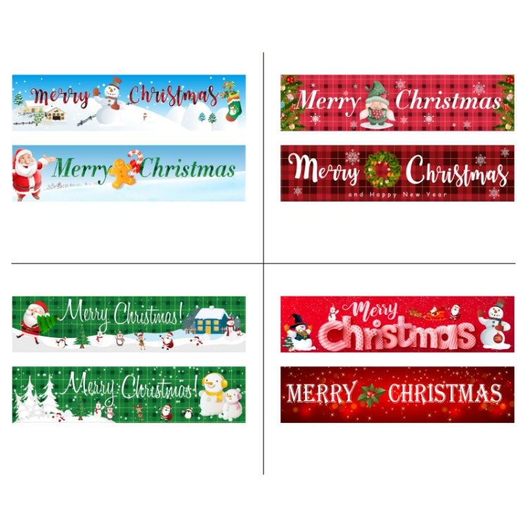 Christmas Patio Banner Party Decoration Supplies 50 x 250cm(Style 14)