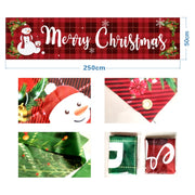 Christmas Patio Banner Party Decoration Supplies 50 x 250cm(Style 14)
