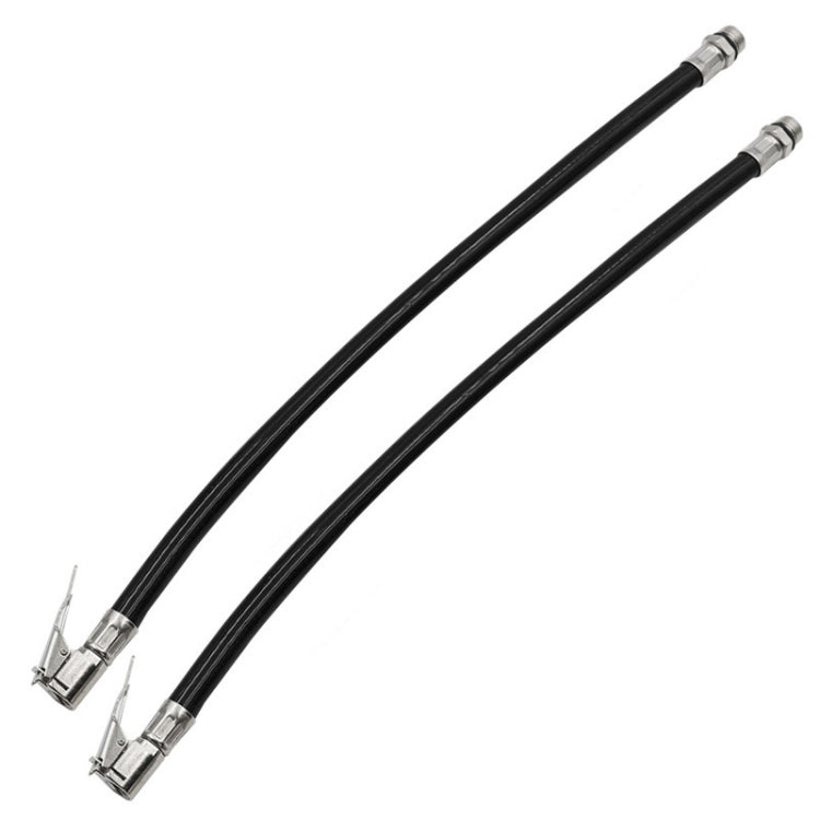 2 PCS Bicycle Car Tire Rubber Tube Pump Nozzle, Specification: 12.5mm Black