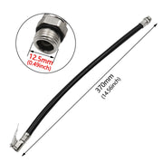 2 PCS Bicycle Car Tire Rubber Tube Pump Nozzle, Specification: 12.5mm Black