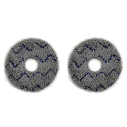 For Ecovacs Deebot N9+ 2pcs Robot Vacuum Cleaner Steam Mop Cloth(Ripple)