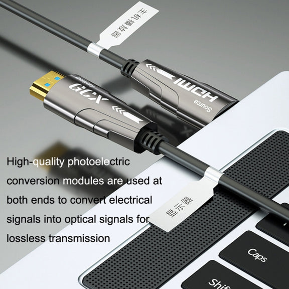 HDMI 2.0 Male To HDMI 2.0 Male 4K HD Active Optical Cable, Cable Length: 35m
