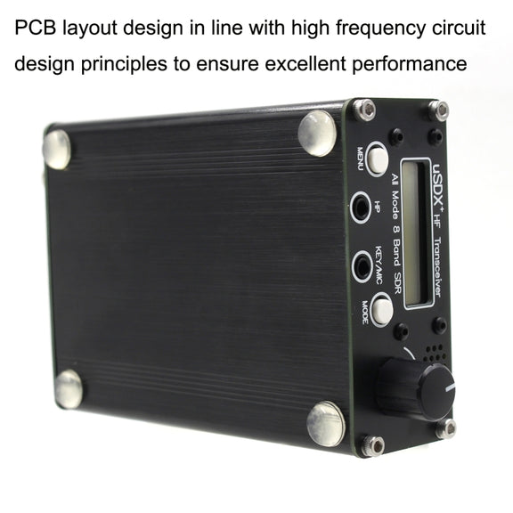 Usdr Usdx + V2 Plus 8 Band SDR Full Mode HF SSB QRP High Frequency Transceiver, Spec: US Plug