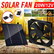 Al-043 20W Solar Mini Fan Bathroom Kitchen Solar Exhaust Fan