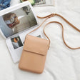 Fashion Versatile Vertical Models Single Shoulder Crossbody Mobile Phone Bag, Color: Apricot - Single-shoulder Bags by PMC TechLife | Online Shopping South Africa | PMC TechLife | Buy Now Pay Later Mobicred