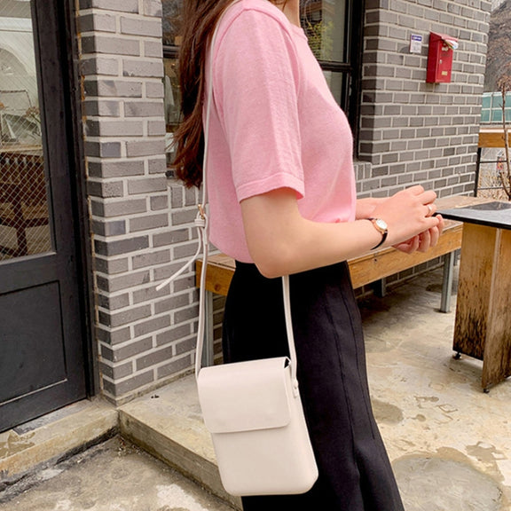 Fashion Versatile Vertical Models Single Shoulder Crossbody Mobile Phone Bag, Color: Zebra Pattern