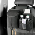 DE RAN FU Flip Fur Car Seat BackTissue Box Storage Hanging Bag With Hook(Black) - Tissue Boxes by PMC TechLife | Online Shopping South Africa | PMC TechLife | Buy Now Pay Later Mobicred