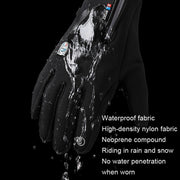 A045 Cycling Gloves Touch Screen Windproof Water-resistant Sport Keep Warm Gloves, Size: L(Black)