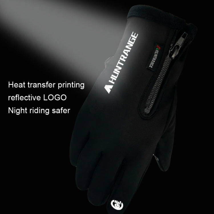 HUNTRANGE A022 Outdoor Water-resistant Touch Screen Riding Keep Warm Gloves, Size: L(Black)
