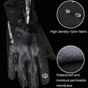 HUNTRANGE A022 Outdoor Water-resistant Touch Screen Riding Keep Warm Gloves, Size: L(Black)