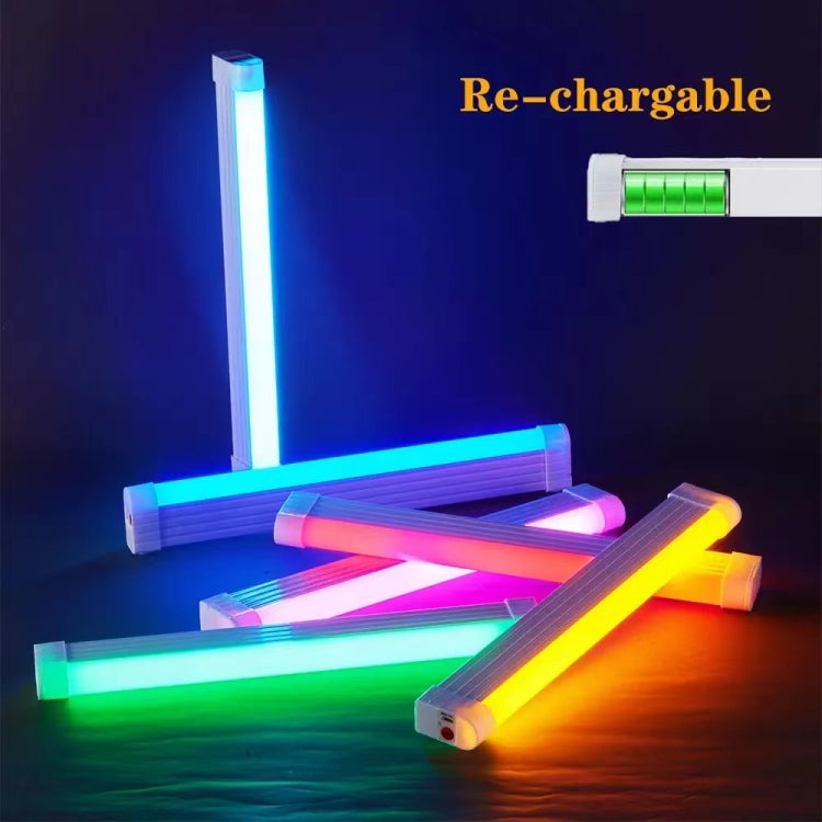 32cm Handheld Light Stick Ambient Light Rechargeable Emergency Light Tube Live Fill Light(White Light)