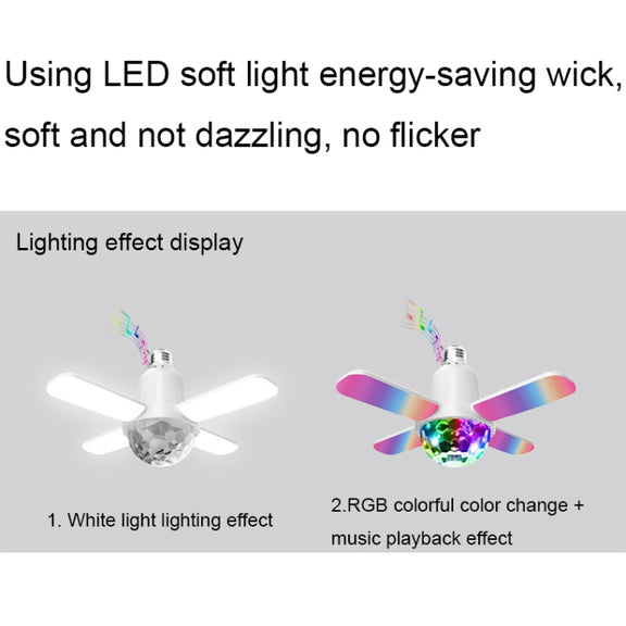 LY-002 24W Mini Bluetooth RGB Light Effect Foldable Music Light(Starry Light)
