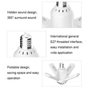 LY-002 24W Mini Bluetooth RGB Light Effect Foldable Music Light(Starry Light)