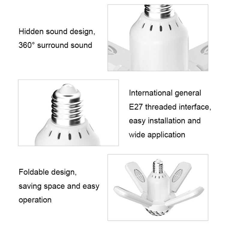 LY-002 24W Mini Bluetooth RGB Light Effect Foldable Music Light(Magic Light)