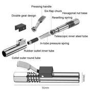PC002 Lock Clamp Type High Pressure Grease Nozzle, Style: Butter Mouth