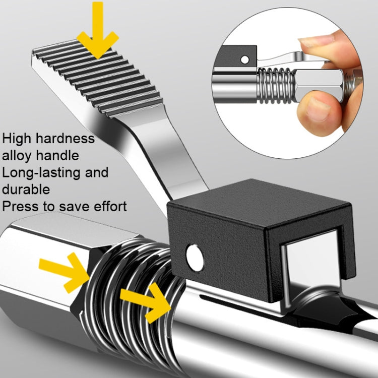 PC002 Lock Clamp Type High Pressure Grease Nozzle, Style: Butter Mouth+80cm Hose