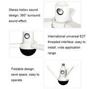 ZSCPH-001 40W Multifunctional Bluetooth RGB Colorful Three-Leaf Music Atmosphere Light, Size: S (Magic Ball)