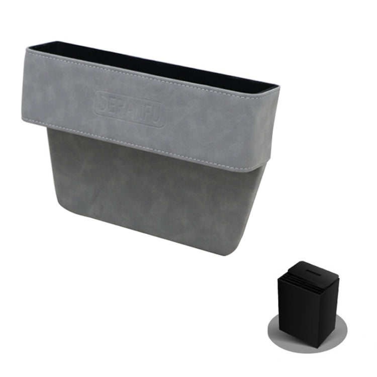 DE RAN FU Car Seat Storage Box Cup Holder Fur Citrine Phone Sundry Storage Box(Grey)