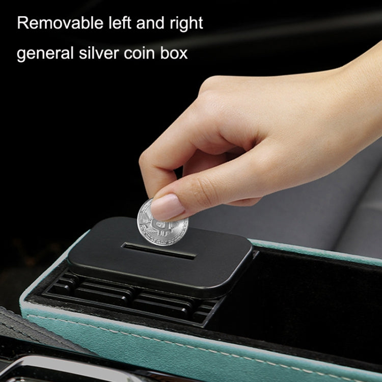 DE RAN FU Car Seat Storage Box Cup Holder Fur Citrine Phone Sundry Storage Box(Black)