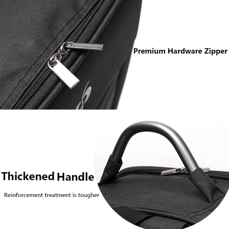 For DJI FPV Drone Shoulder Bag Water-resistant Wear-resistant Oxford Fabric Storage Bag(Black)
