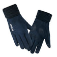 Q35 Suede Men Warm Gloves Touch Screen Sports Cycling Gloves, Size: One Size(Dark Blue) - Cycling Gloves by PMC TechLife | Online Shopping South Africa | PMC TechLife | Buy Now Pay Later Mobicred