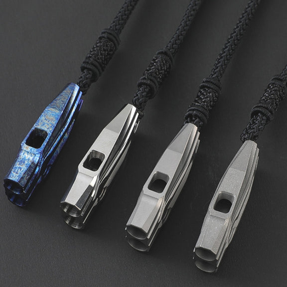 KS014 Dual Tube Outdoor Survival Referee Training High Frequency Whistle, Color: Colorful