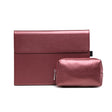 For Microsoft Surface Pro 9 Tablet Protective Case Holder(Microfiber Lambskin Texture Red Case + Power Supply Bag) - Others by PMC Jewellery | Online Shopping South Africa | PMC Jewellery | Buy Now Pay Later Mobicred