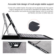 For Microsoft Surface Pro 8 Tablet Protective Case Holder(Microfiber Lambskin Texture Black Case)