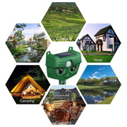 RC-543 Outdoor Solar Dog Repellent Infrared Ultrasonic Animal Bird Repellers