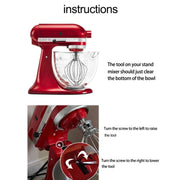 For KitchenAid Stand Mixer  5QT Mixer Head Stainless Steel Accessories