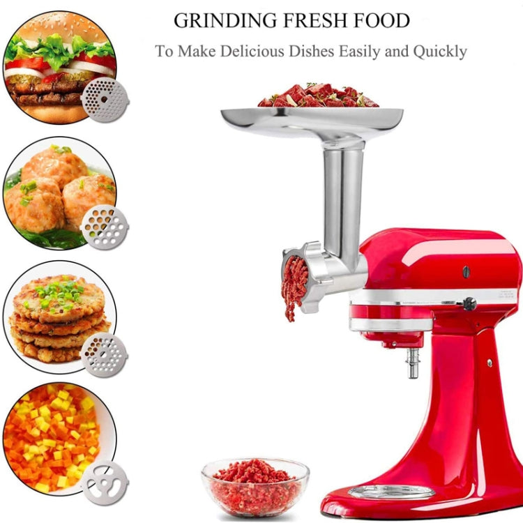 For KitchenAid Porking Enemy Accessories Dough Maker Grinder Meat Universal Set, Color: White