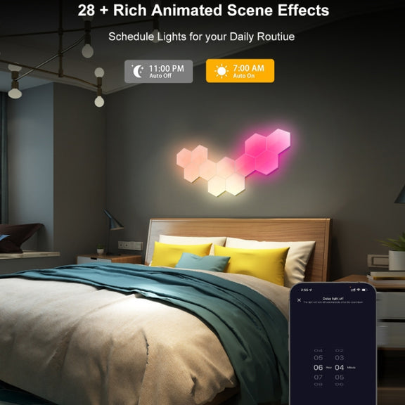 Gaming Ambient Light Smart Chiclet Backdrop Quantum Wall Light, Versions: WIFI(3 PCS/Set)