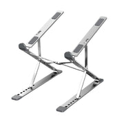 N8 Double-layer Foldable Lifting Aluminum Alloy Laptop Heat Dissipation Stand, Color: Silver