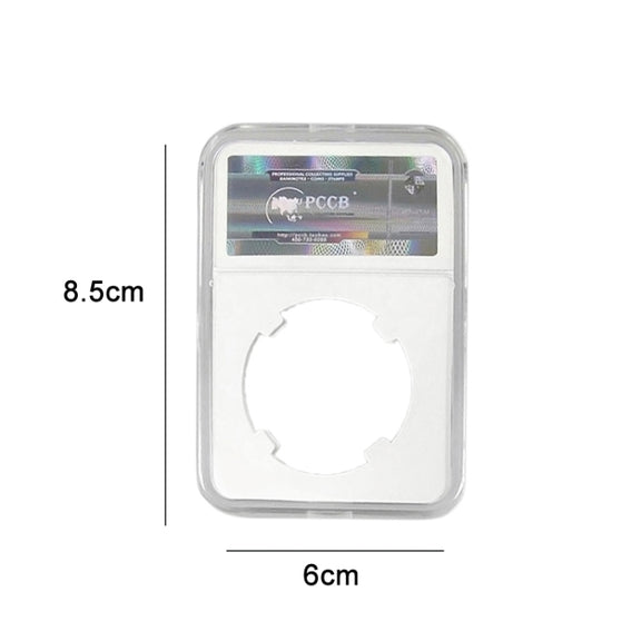 Commemorative Coin Identification Rating Box Coin Collection Box, Color: White (27mm)