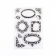 5 PCS Vintage Botanical Arrangement Handbook Clear Silicone Stamp(Vintage Borders) - Handbook Decorative Stickers by PMC TechLife | Online Shopping South Africa | PMC TechLife